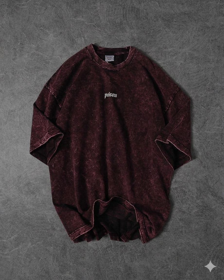 Premium Acid Wash Drop Shoulder T-Shirt