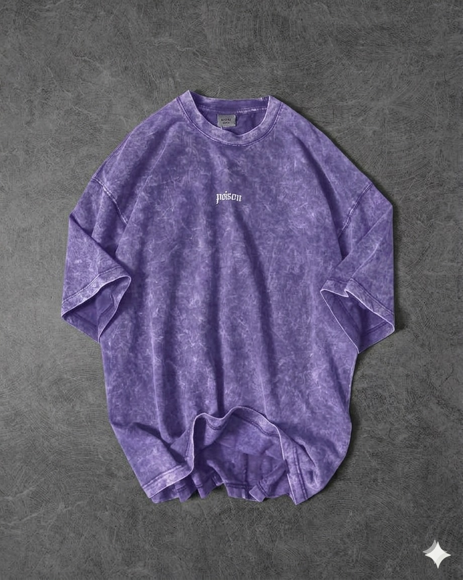Premium Acid Wash Drop Shoulder T-Shirt