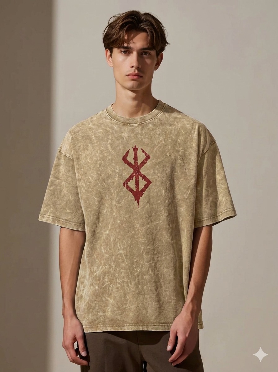Premium Acid Wash Drop Shoulder T-Shirt