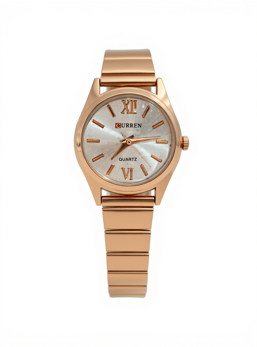 Curren Quartz Analog Rose Gold Metal (Stainless Steel) Watch