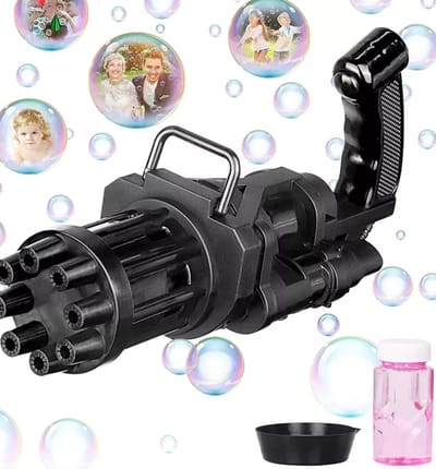 Bubble Blaster 8-Hole Automatic Bubble Blower Electric Bubble Maker Machine Toy for Toddler Kids Boys Girls_img_0