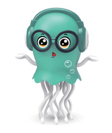Durable Plastic LED Light Octopus Electric Sensory Crawling Squid Toy Obstacle Avoidance Feature Electronic Pet for_img_3
