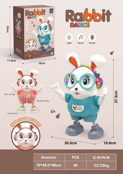 Swing Rabbit Dancing Toy – Rechargeable & Fun for Kids_img_0