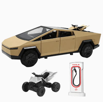 Tesla Cybertruck Diecast Metal Alloy Model Toy Car_img_5
