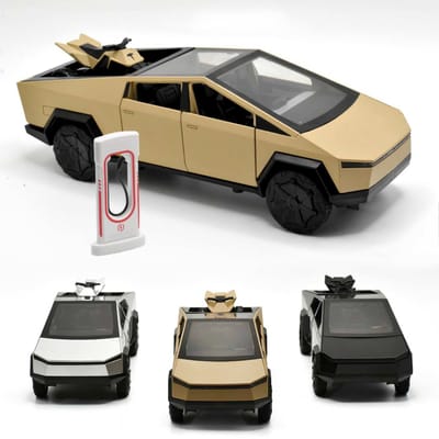 Tesla Cybertruck Diecast Metal Alloy Model Toy Car_img_3