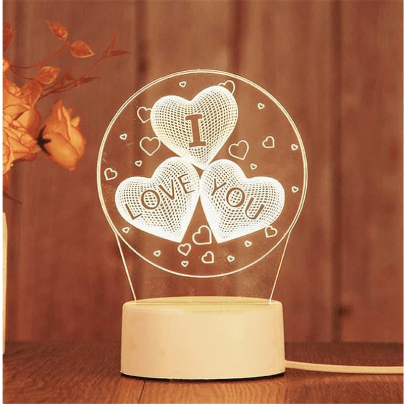 3D Swan Night Light – Optical Illusion Acrylic Desk Lamp (20×15 cm)