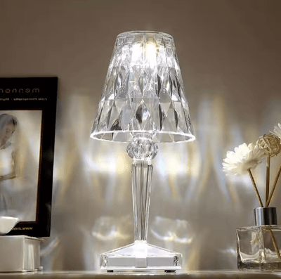 Wholesale Luxury Modern Crystal Table Lamp RGB Night Light USB Charging Flexible Bedside Factory Cross-Border Design_img_2