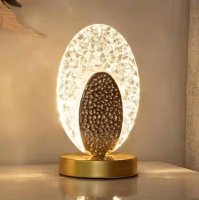 Bedroom Crystal Desk Light Water Ripple Pattern Projector Night Light Tricolor Usb Bedside Table Lamp_img_1