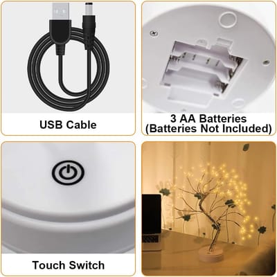 HONPHIER 108 LED Warm White Tree Lamp_img_2
