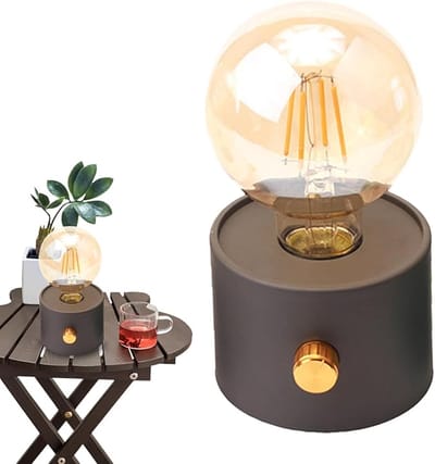 Camping Tent Light | Cute Camping LED Lantern,Retro Camping Lamp Desktop Atmosphere Light, LED Bedroom Sleep Light for Home Bedroom, Living Room_img_3
