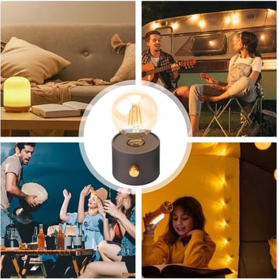 Camping Tent Light | Cute Camping LED Lantern,Retro Camping Lamp Desktop Atmosphere Light, LED Bedroom Sleep Light for Home Bedroom, Living Room_img_1