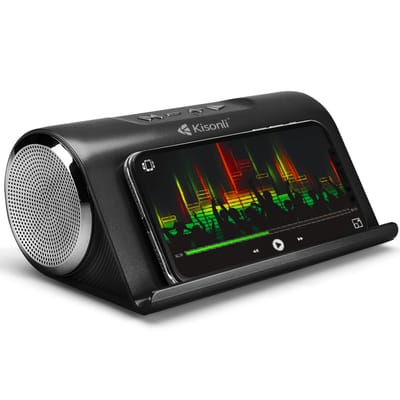 Super Bass Portable Mobile Phone Stand Speaker with BT/CALL/FM/USB/TF/AUX/ Function_img_2