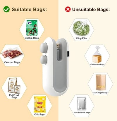 USB Rechargeable Handheld Food Bag Sealer – Seal Freshness Anytime_img_4