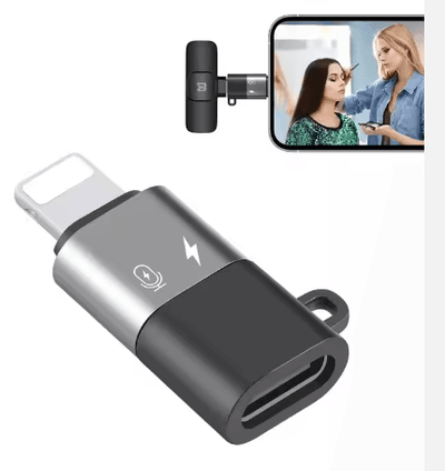 Type-C to 8 Pin OTG Adapter Microphone Phone Adapter Converter Connector_img_0