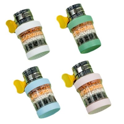 Universal Six-Layer Removable Washable Household Faucet Filter Splash-Proof Shower Water Saver Kitchen Tap Colander Strainer_img_1