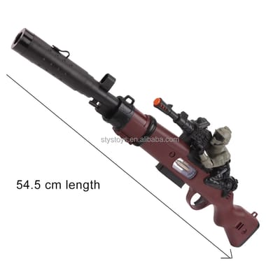 Spray Function Operated Flashing Gun Electric Soldiers Vibration Sniper Lights Sounds Toy Guns for Boys_img_3