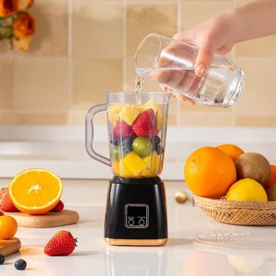 USB Rechargeable Portable Blender and Handheld Juicer Perfect for Smoothies With Digital Display, Stainless Steel Blade_img_2