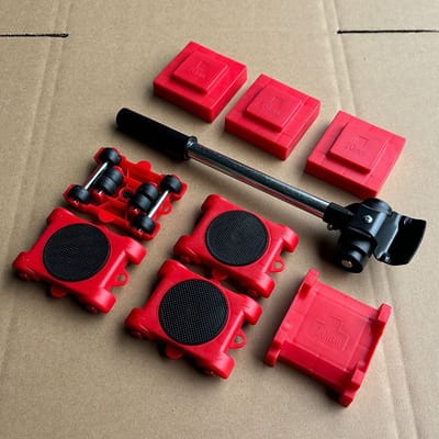 Plastic Universal Wheel Moving Artifact Roller Refrigerator Bed Heavy Object Handling 5-Piece Set_img_1