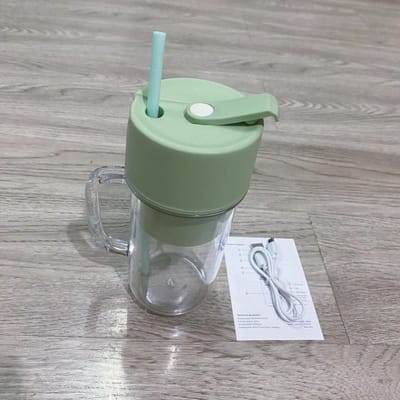 USB Electric Stainless Steel Fruit Juicer Cup Extractor Blender Juice Maker Machine Portable Juicer With Straw_img_2