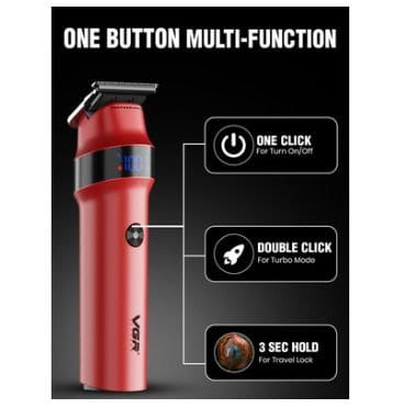 VGR V987 Rosso Professional Beard And Moustache Trimmer For Men_img_1