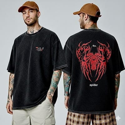 Premium Acid Wash Drop Shoulder TShirt_img_0
