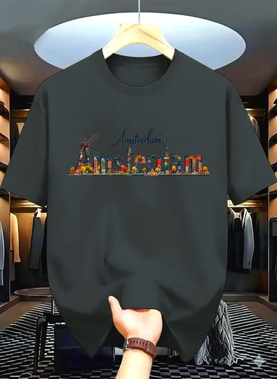 Drop Shoulder Tshirt with DTF Print_img_0