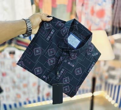 Black Pure Cotton Full sleeve Shirt_img_0