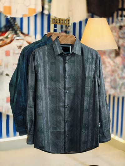 Black Pure Cotton Full sleeve Shirt_img_0