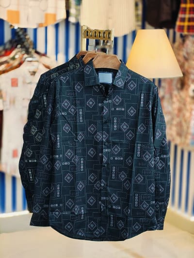 Black Pure Cotton Full sleeve Shirt_img_0