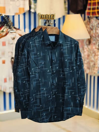 Black Pure Cotton Full sleeve Shirt_img_0
