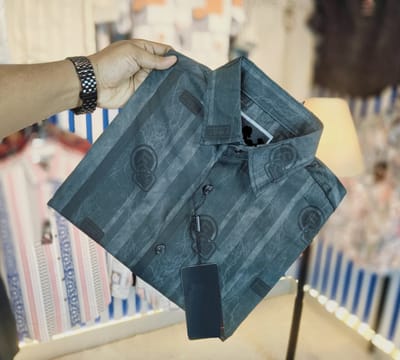 Black Pure Cotton Full sleeve Shirt_img_0