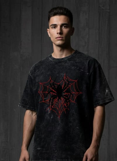 Premium Acid Wash Drop Shoulder T-Shirt_img_0