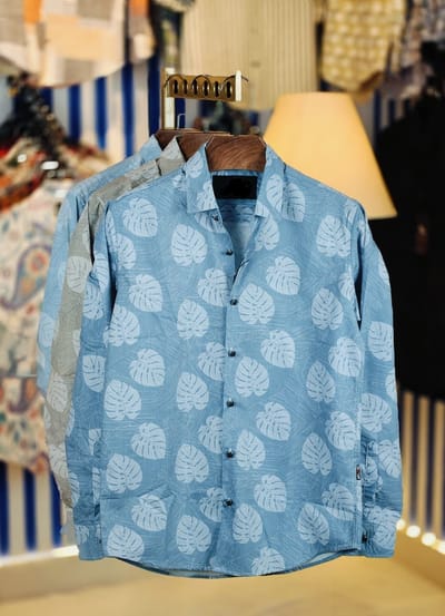 China Pure Black Magnet Cotton Full sleeve Shirt_img_0