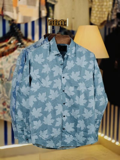 China Pure Black Magnet Cotton Full sleeve Shirt_img_0