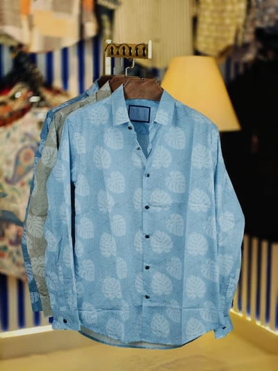 China Pure Black Magnet Cotton Full sleeve Shirt_img_0