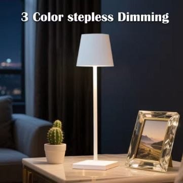 USB Rechargeable LED Night Light 3 Color Desk Lamp Touch Switch Table Lamp for Restaurant Room Clubs Bar Cafe Decor_img_1