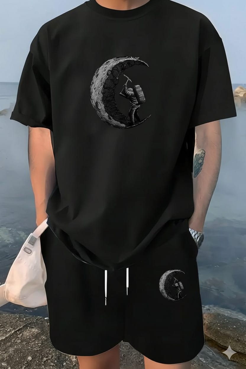 Premium Drop Shoulder T-Shirt & Pant Combo