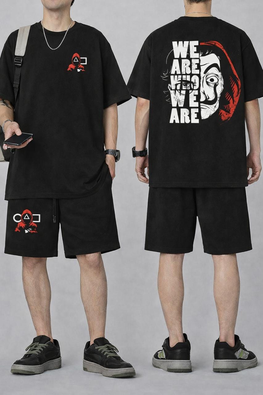 Premium Drop Shoulder T-Shirt & Pant Combo