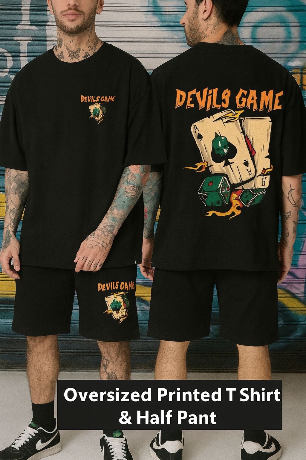 Premium Drop Shoulder T-Shirt & Pant Combo