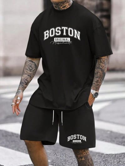 Premium Drop Shoulder T-Shirt & Pant Combo_img_0