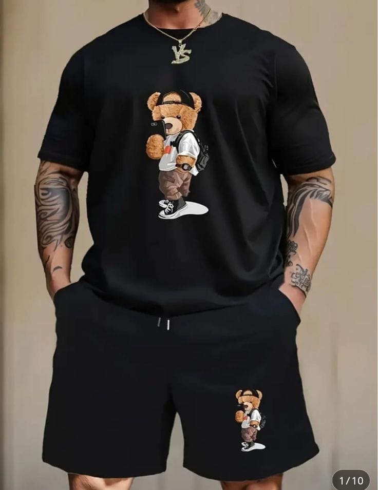 Premium Drop Shoulder T-Shirt & Pant Combo