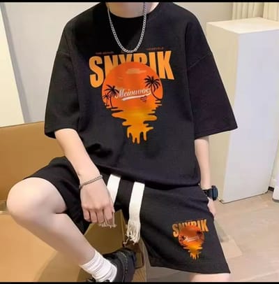 Premium Drop Shoulder T-Shirt & Pant Combo_img_0