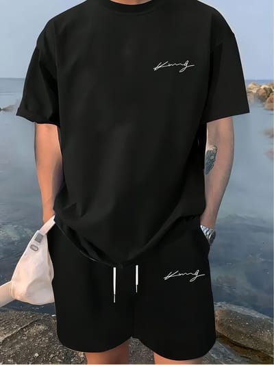 Premium Drop Shoulder T-Shirt & Pant Combo_img_0