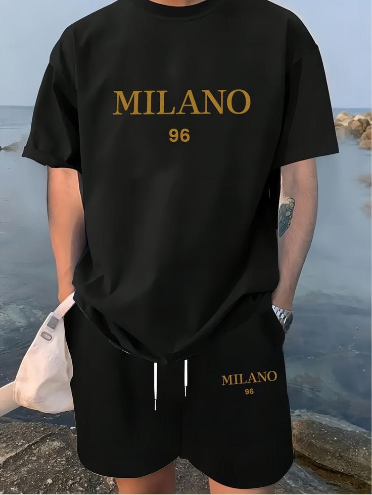 Premium Drop Shoulder T-Shirt & Pant Combo