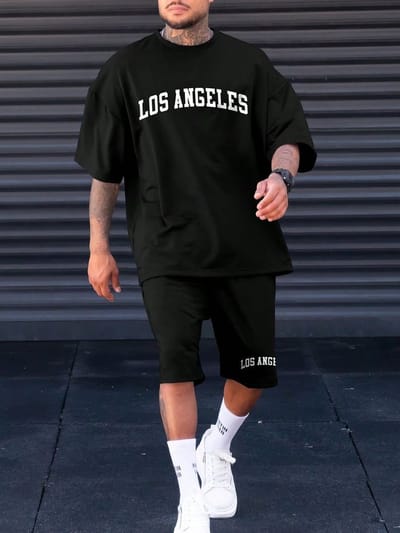 Premium Drop Shoulder T-Shirt & Pant Combo_img_0