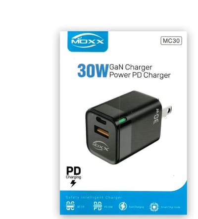 MOXX MC30 Power PD 30W Adapter Type-C & USB+A Port_img_1