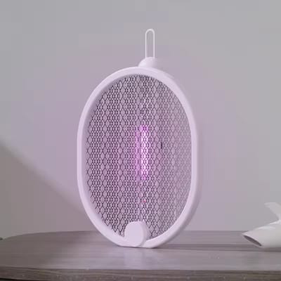 New Design Household Pest Control USB Rechargeable Foldable Hanging Electric Mosquito Killer Fly Swatter_img_3
