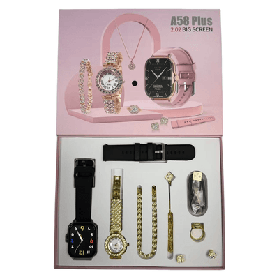 A58 Plus Smartwatch Gift Set For Girls ( 8 in 1)_img_2