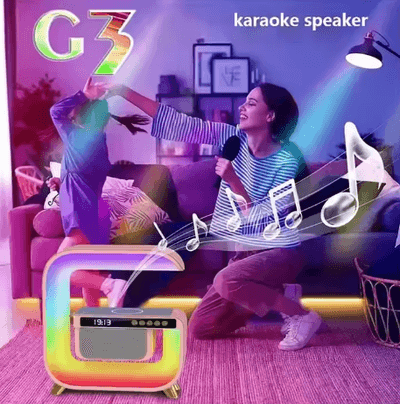 G3 স্মার্ট স্পিকার স্টেজ লাইট – ওয়্যারলেস ফাস্ট চার্জিং ও ৭ রঙের RGB লাইট_img_4