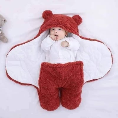 Baby Sleeping Bag Ultra-Soft Fluffy Fleece Newborn Receiving Blanket Infant Boys Girls Clothe Sleeping Nursery Wrap Swaddle_img_2